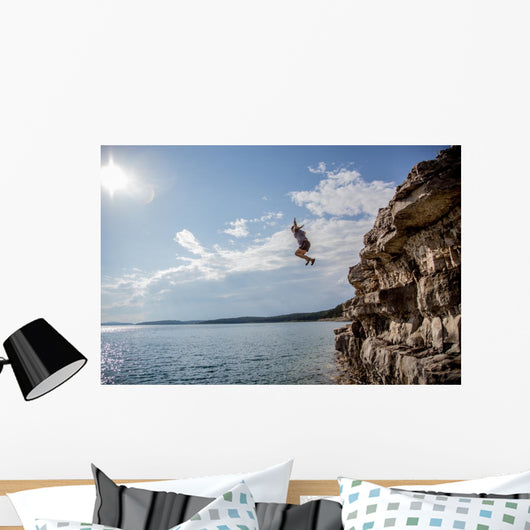 Cliff Jumping Wall Decal