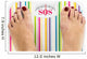 Feet on bathroom scale with word "SOS" on dial Wall Decal