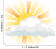 Sun and Cloud Wall Decal