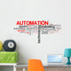 Automation - word cloud illustration Wall Decal