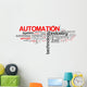 Automation - word cloud illustration Wall Decal