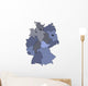 Germany map Wall Mural