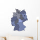 Germany map Wall Mural