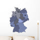 Germany map Wall Mural