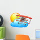 A Vintage Plane Flying Wall Decal