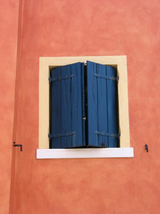 Blue Window Wall Mural