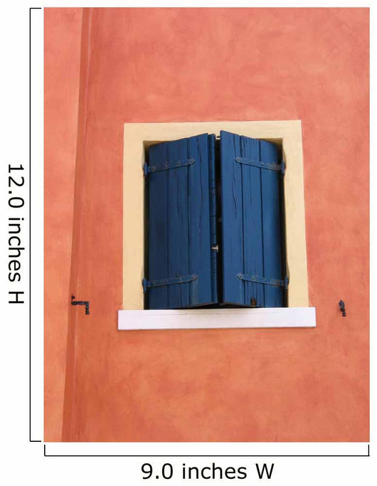 Blue Window Wall Mural
