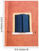 Blue Window Wall Mural