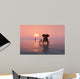 elephant and dog sitting in the middle of the sea Wall Mural