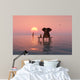 elephant and dog sitting in the middle of the sea Wall Mural