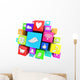 Social media symbols Wall Decal