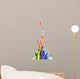 Colorful paint splashing Wall Decal