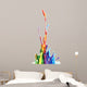 Colorful paint splashing Wall Decal