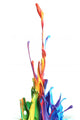 Colorful paint splashing Wall Decal