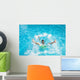 Man falling and splashing into water Wall Mural