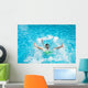 Man falling and splashing into water Wall Mural