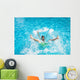 Man falling and splashing into water Wall Mural