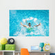 Man falling and splashing into water Wall Mural