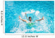 Man falling and splashing into water Wall Mural