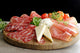 Arrangement of Delicatessen Cold Cuts with Smoked Ham, Cheese Wall Mural