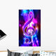 Abstract with Treble Clef