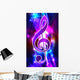 Abstract with Treble Clef