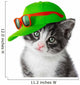 Kitten With Green Cap Wall Decal