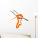 Creamsicle Corn Snake (elaphe Guttata Guttata) on a Dry Branch. Wall Decal