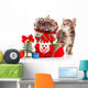 Happy Holidays kitten Wall Decal