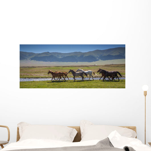Horses Summer Pasture Wall Decal