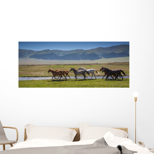 Horses Summer Pasture Wall Decal