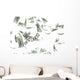 3d money falling Wall Mural