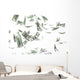 3d money falling Wall Mural