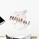 Watercolor Image Perching Birds Wall Decal