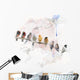Watercolor Image Perching Birds Wall Decal