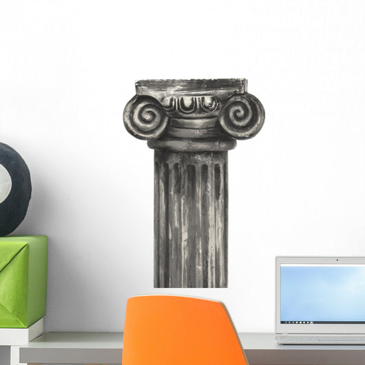 Column White Wall Mural