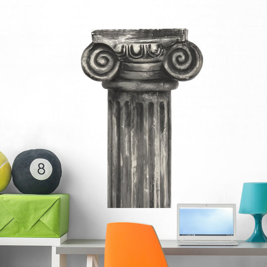 Column White Wall Mural