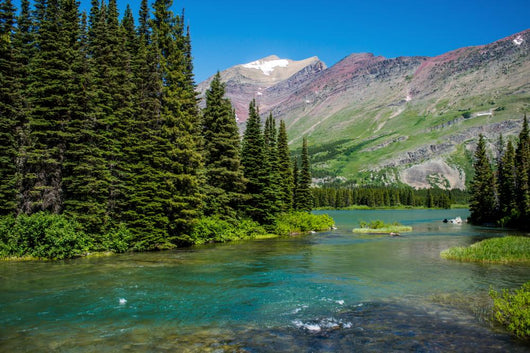 Into Swiftcurrent Lake