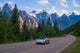 sports car, moraine lake road Wall Mural