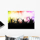 People dancing silhouettes Wall Mural