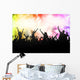 People dancing silhouettes Wall Mural