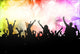 People dancing silhouettes Wall Mural