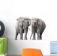 Pair Elephants White