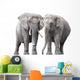 Pair Elephants White
