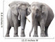 Pair Elephants White