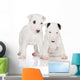 White English Bull Terrier Puppies Wall Decal