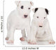 White English Bull Terrier Puppies Wall Decal