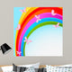 Rainbow Sky with Butterfly