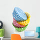 Pile dotted cupcakes Wall Decal