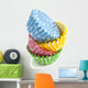 Pile dotted cupcakes Wall Decal